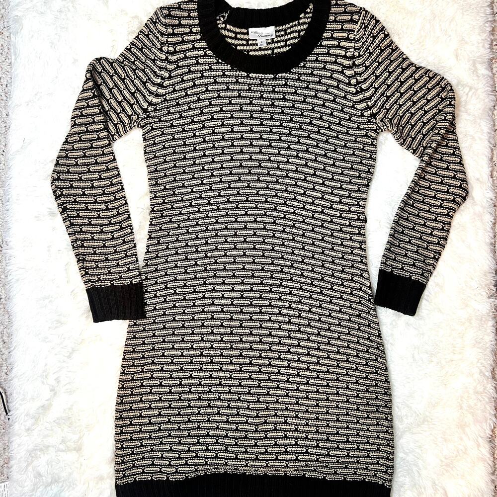 Classic Allison Brittney Cozy Brown Knit Sweater Dress Size Large